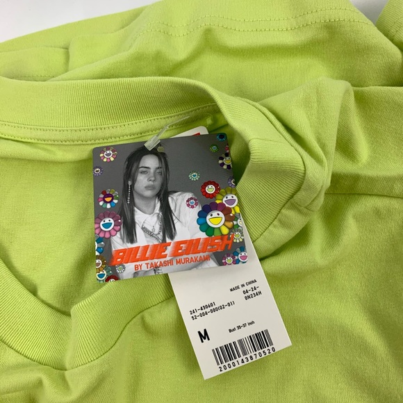 Uniqlo Billie Eillish Green Graphic Shirt Medium - Picture 3 of 3